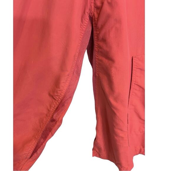 Coolibar Packable Sun protection Hooded Nylon Jacket Pull-on Anorak Peachy Pink - Picture 7 of 12